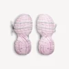 Zapatillas Gel Clearsole para mujer, talla 3XL, en blanco/rosa/negro