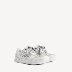 Zapatillas «Hamptons» de mujer, estilo desgastado medio, en color blanco
