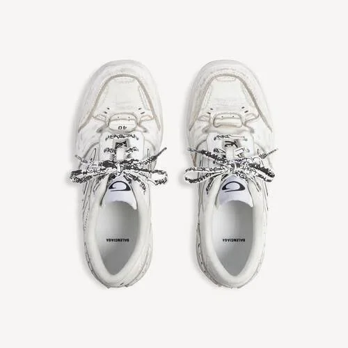 Zapatillas «Hamptons» de mujer, estilo desgastado medio, en color blanco Zapatillas «Hamptons» de mujer, estilo desgastado medio, en color blanco