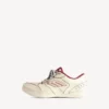 Zapatillas «Hamptons» para mujer, de estilo desgastado medio, en color blanco roto/rojo Zapatillas «Hamptons» para mujer, de estilo desgastado medio, en color blanco roto/rojo