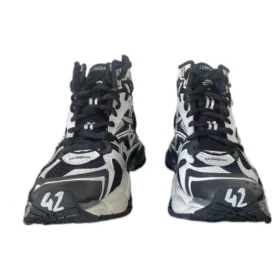 Zapatillas Runner de caña alta «Bicolor Negro y Blanco» 695764W3RH29010