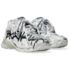 Zapatillas Runner Graffiti «Malla y nailon en blanco y negro» 677403W3RBQ9010