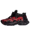 Zapatillas Runner Graffiti «Malla y nailon en negro y rojo» 677403W3RBQ1060