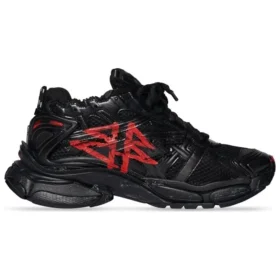 Zapatillas Runner Graffiti «Malla y nailon en negro y rojo» 677403W3RBQ1060