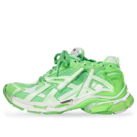 Zapatillas Runner «Malla y nailon blanco y verde fluorescente» 677403W3RBM3590