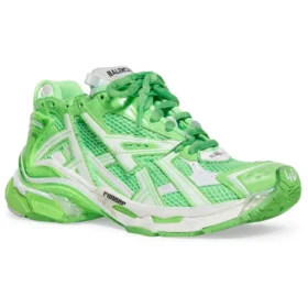Zapatillas Runner «Malla y nailon blanco y verde fluorescente» 677403W3RBM3590