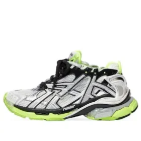 Zapatillas Runner «Malla y nailon en blanco, negro y amarillo neón» 677403W3RBP1093