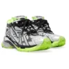 Zapatillas Runner «Malla y nailon en blanco, negro y amarillo neón» 677403W3RBP1093