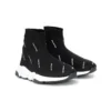 Zapatillas Speed 1.0 «Logotipo blanco, monograma y tejido de punto negro» 597425W2DBF1015