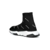 Zapatillas Speed 1.0 «Logotipo blanco, monograma y tejido de punto negro» 597425W2DBF1015