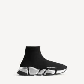 Zapatillas Speed 2.0 de punto reciclado para hombre en negro/plata