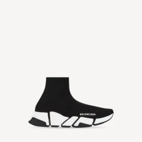 Zapatillas Speed 2.0 de punto reciclado para mujer con suela bicolor en negro/blanco