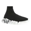 Zapatillas Speed 2.0 Graffiti «Tejido reciclado negro y suela blanca» 617196W2DD41091