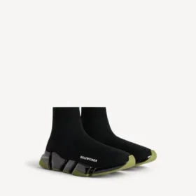 Zapatillas Speed 2.0 para hombre, de punto reciclado y suela transparente, en negro/caqui