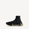 Zapatillas Speed 2.0 para hombre, de punto reciclado y suela transparente, en negro/caqui Zapatillas Speed 2.0 para hombre, de punto reciclado y suela transparente, en negro/caqui