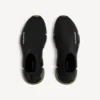 Zapatillas Speed 2.0 para hombre, de punto reciclado y suela transparente, en negro/caqui Zapatillas Speed 2.0 para hombre, de punto reciclado y suela transparente, en negro/caqui