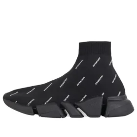 Zapatillas Speed 2.0 «Tejido negro con logotipo blanco en toda la superficie» 617239W2DBO1090