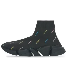 Zapatillas Speed 2.0 «Tejido reciclado negro con logotipo multicolor por toda la superficie» 617239W2DF01088