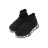 Zapatillas Speed Graffiti «Negro de punto con suela blanca con grafitis» 605942W2DB71006