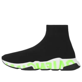 Zapatillas Speed Graffiti «Tejido negro con suela con grafitis en verde fluorescente» 605972W05GY1935 Zapatillas Speed Graffiti «Tejido negro con suela con grafitis en verde fluorescente» 605972W05GY1935