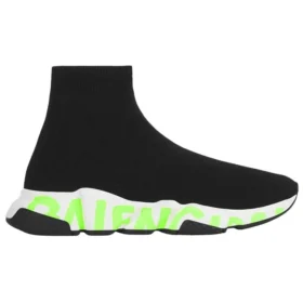 Zapatillas Speed Graffiti «Tejido negro con suela con grafitis en verde fluorescente» 605972W05GY1935 Zapatillas Speed Graffiti «Tejido negro con suela con grafitis en verde fluorescente» 605972W05GY1935