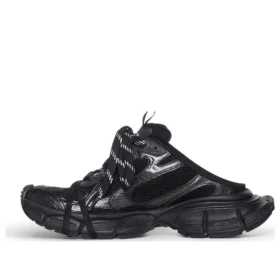 Zapatillas tipo Mules 3XL «Black Mesh and Polyurethane» 742672W3XL11010