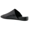 Zapatillas tipo Mules de cuero «Black» 743926WB7221000
