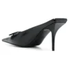 Zapatillas tipo Mules de cuero Knife BB «Negro» 694722WBBI21000