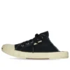 Zapatillas tipo Mules «Paris» «Algodón desgastado negro y goma blanca» 693953W3RC31090