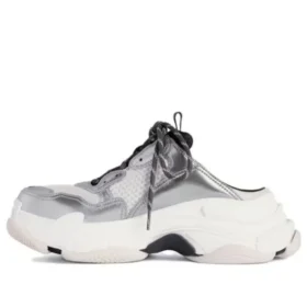 Zapatillas tipo Mules Triple S «Silver» 755686W2FWM8191