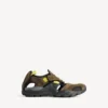 Zapatillas tipo sandalia de senderismo para hombre en gris topo/negro/amarillo neón Zapatillas tipo sandalia de senderismo para hombre en gris topo/negro/amarillo neón