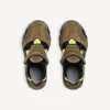 Zapatillas tipo sandalia de senderismo para hombre en gris topo/negro/amarillo neón Zapatillas tipo sandalia de senderismo para hombre en gris topo/negro/amarillo neón