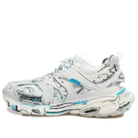 Zapatillas Track 1.0 «Malla blanca y azul con grafitis de nailon» 542023W3SRA9014