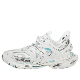 Zapatillas Track 1.0 «Malla blanca y azul con grafitis de nailon» 542436W3SRA9014