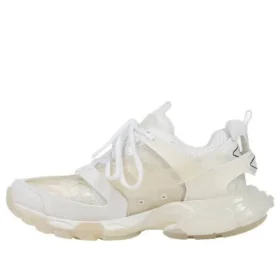 Zapatillas Track de malla de nailon con suela transparente, bajas, blancas 647742W3BM19000