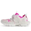 Zapatillas Track Sock «Blanco y rosa neón, punto y nailon» 736328W3SKC9055