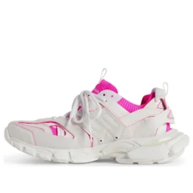 Zapatillas Track Sock «Blanco y rosa neón, punto y nailon» 736328W3SKC9055