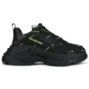 Zapatillas Triple S «Allover Logo – Negro y amarillo fluorescente» 536737W2FA11070