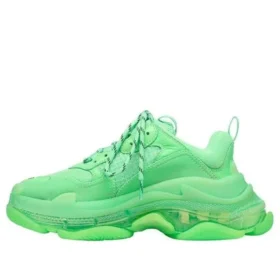 Zapatillas Triple S con suela transparente «Neon Green» 544351W2CF13801