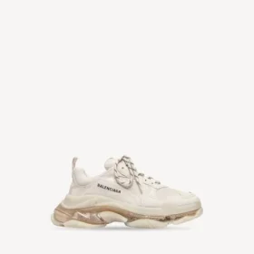 Zapatillas Triple S de suela transparente para hombre  en blanco