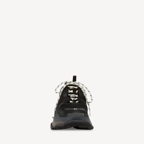 Zapatillas Triple S de suela transparente para mujer en negro Zapatillas Triple S de suela transparente para mujer en negro