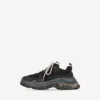 Zapatillas Triple S de suela transparente para mujer en negro Zapatillas Triple S de suela transparente para mujer en negro