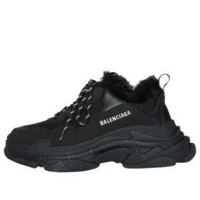 Zapatillas Triple S «Faux Fur Black» 668563W3CQ51000