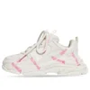 Zapatillas Triple S Logotype «Blanco y rosa, material técnico» 654251W2FAB9050