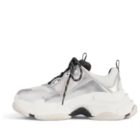 Zapatillas Triple S «Negro, blanco y plateado, doble espuma y malla» 536737W2FWM8191
