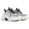Zapatillas Triple S «Negro, blanco y plateado, doble espuma y malla» 536737W2FWM8191