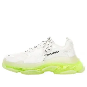 Zapatillas Triple S «Suela transparente – Blanco amarillo fluorescente» 541624W2FR19073