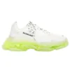 Zapatillas Triple S «Suela transparente – Blanco amarillo fluorescente» 541624W2FR19073