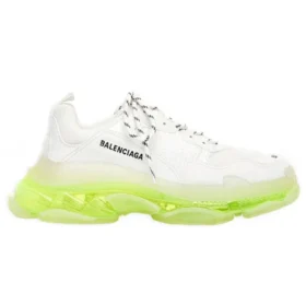 Zapatillas Triple S «Suela transparente – Blanco amarillo fluorescente» 541624W2FR19073