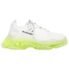 Zapatillas Triple S «Suela transparente – Blanco y amarillo fluorescente» 544351W2FR19073